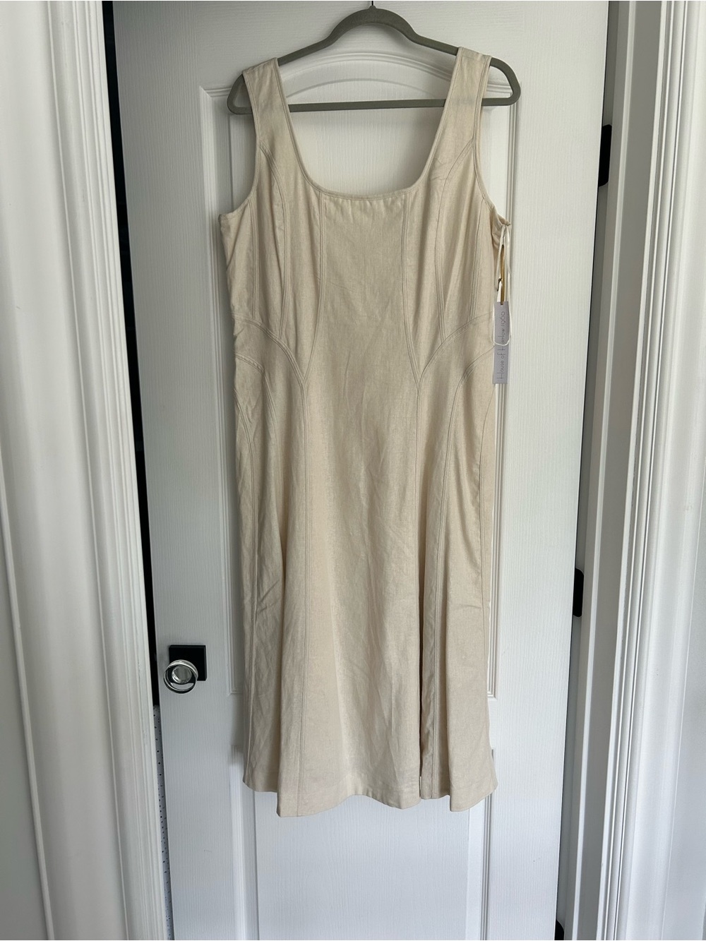 House of Harlow 1960 Cream Textured Midi Dress